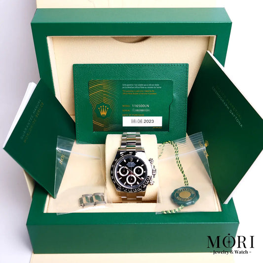 【2023年保/Aランク美品】ロレックス コスモグラフ デイトナ 116500LN ブラック 付属品完備