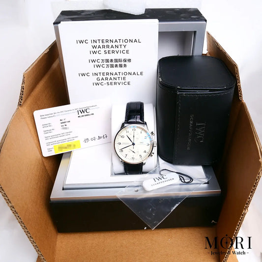 【中古】IWC ポルトギーゼ・クロノグラフ IW371446 シルバー 2017年