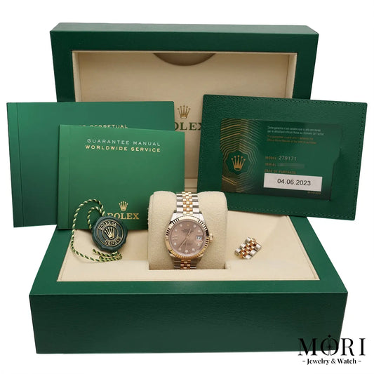 【美品】ロレックス ROLEX デイトジャスト 28 279171G サンダスト スターダイヤ 2023年