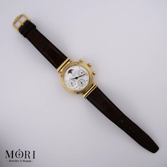 【中古】IWC ダ・ヴィンチ パーペチュアルカレンダー クロノグラフ 3750-03 18KYG 自動巻き
