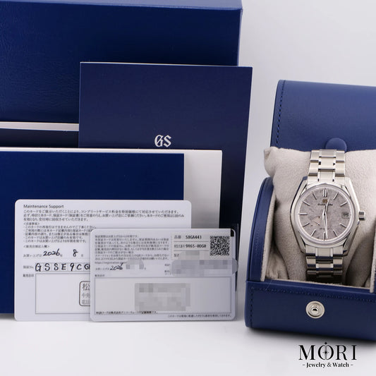 【新品】グランドセイコー ヘリテージコレクション SBGA443 春分 ブライトチタン スプリングドライブ 2026年8月保証書 フルセット