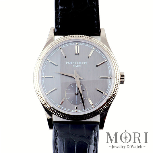 パテックフィリップ カラトラバ 6119G-001 ホワイトゴールド クル・ド・パリ 39mm。メーカーBOX、ランクN新品。 | MORI Jewelry&Watch