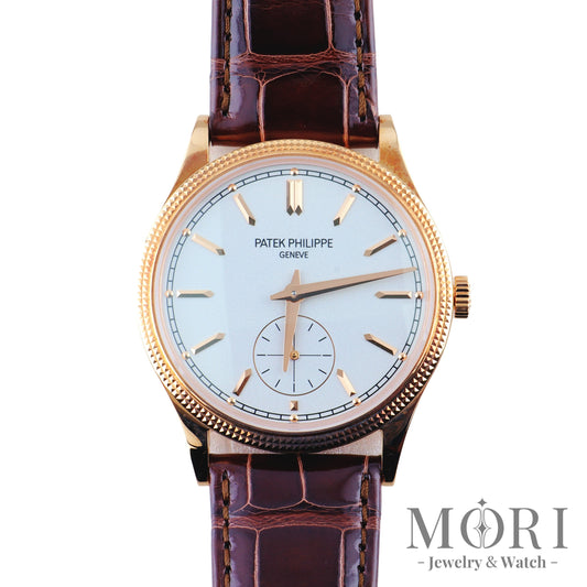 パテックフィリップ カラトラバ 6119R-001 ローズゴールド クル・ド・パリ 39mm 手巻き。メーカーBOX、ランクN新品。 | MORI Jewelry&Watch