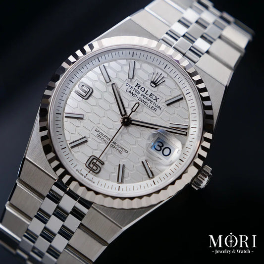 ランドドゥエラー 127234 インテンスホワイト/ハニカムモチーフ 36mm