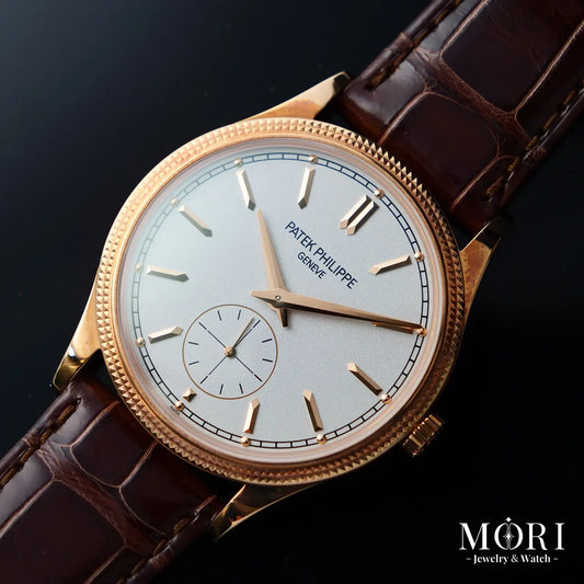 パテックフィリップ カラトラバ 6119R-001 ローズゴールド クル・ド・パリ 39mm 手巻き。メーカーBOX、ランクN新品。 | MORI Jewelry&Watch