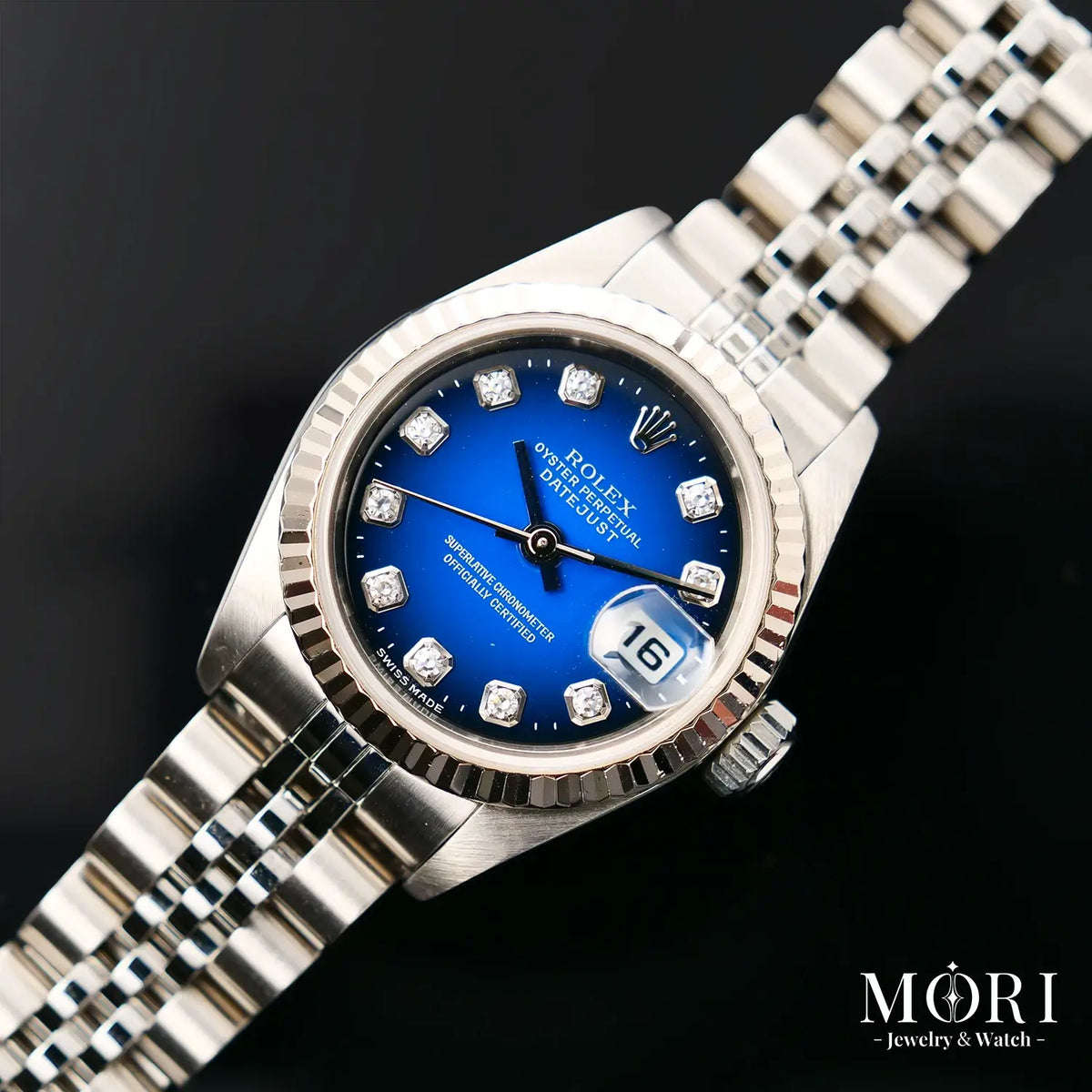 【Vintage】ロレックス ROLEX デイトジャスト 79174G ブルーグラデーション ダイヤ 2000年