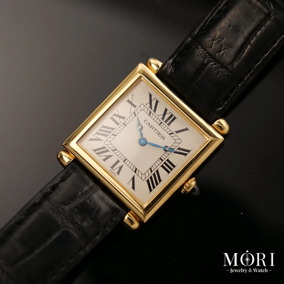 【Vintage】カルティエ Cartier タンク オビュ 18KYG 16302 クオーツ