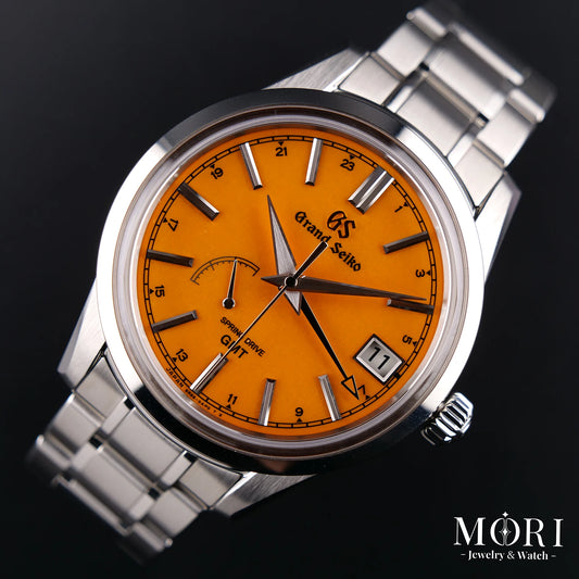 グランドセイコー SBGE301 スプリングドライブ GMT オレンジ文字盤 美品 | MORI