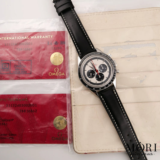【中古】【保証書付】オメガ スピードマスター ムーンウォッチ CK2998 リミテッド 311.32.40.30.02.001 パンダダイヤル パルスメーター SS 手巻き 世界2998本限定 | MORI