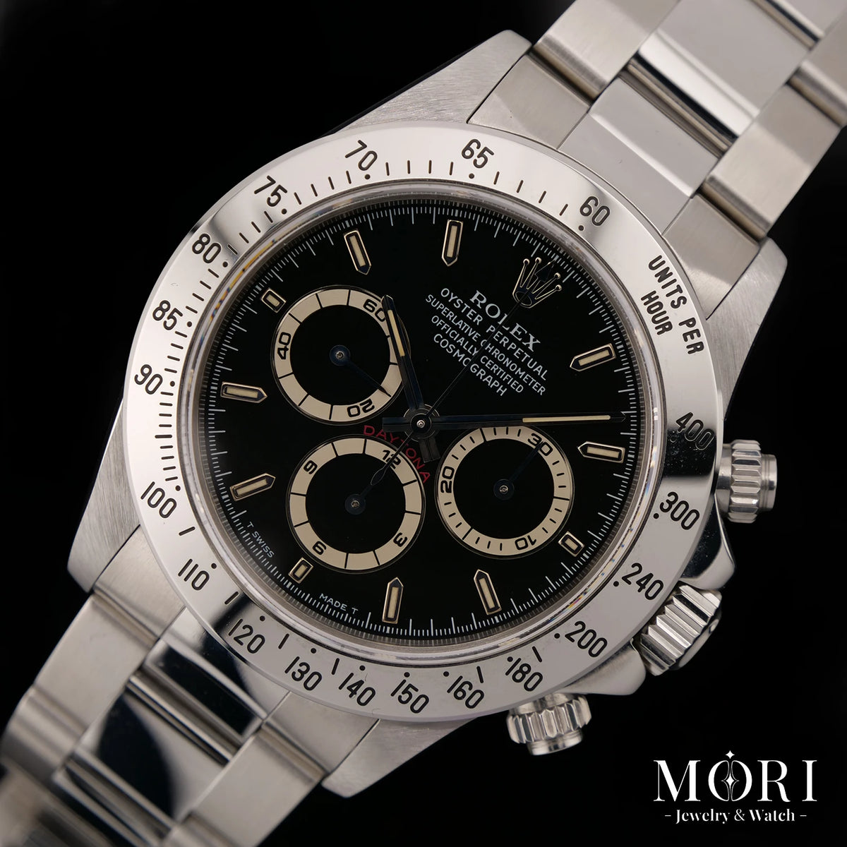 【中古】ロレックス デイトナ 16520  黒文字盤 U番 トリチウム 自動巻き フルセット 箱・ギャラ・OH証明書付属