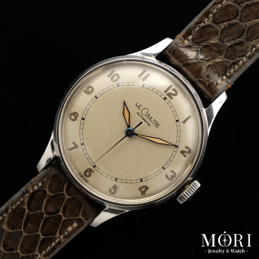 【中古】【アンティーク】ルクルト LeCoultre ジャガー・ルクルト ヴィンテージ ハーフローター バンパー Cal.12A SS 1940-50年代 自動巻き | MORI