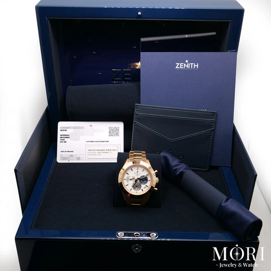 【未使用品】ゼニス クロノマスター スポーツ Ref.18.3101.3600/69.M3100 18Kローズゴールド 金無垢ブレス 自動巻き フルセット（2026年9月）