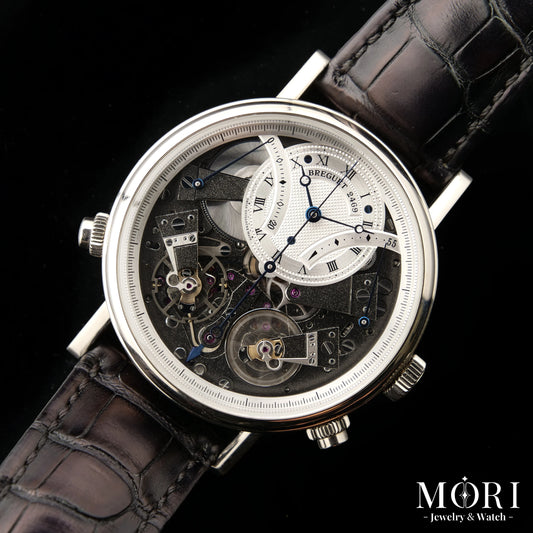 ブレゲ BREGUET トラディション クロノグラフ 7077 7077BB/G1/9XV K18WG ホワイトゴールド スケルトン 手巻き メンズ 腕時計 | MORI