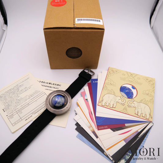 【中古】セイコー Think the Earth WN-1 地球型ウォッチ 北半球ドームダイヤル Ti×SS クォーツ Aランク フルセット（純正BOX・保証書付）