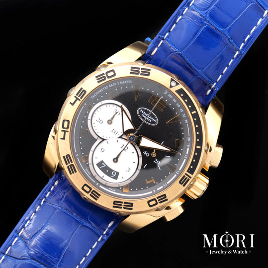 【中古】パルミジャーニ・フルリエ パーシング クロノグラフ 18Kローズゴールド Ref.PFC528-1010301-HA1442 ブラック×シルバー文字盤 自動巻き ABランク 本体のみ 当店オリジナルBOX付  Page Title (SEO 标题)