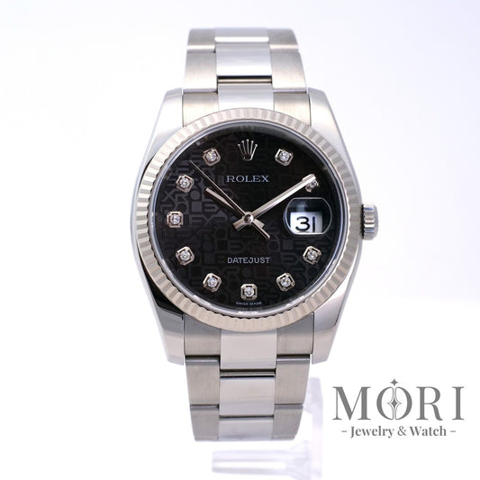 【美品】ロレックス ROLEX デイトジャスト 116234G ブラックコンピューター ダイヤ 36mm 2011年